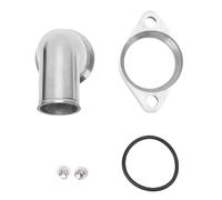 Riuulity Cuello de Agua Giratorio de 15°, Carcasa de Termostato Pulido de Aluminio, Junta Tórica, 2 Pernos de Repuesto para Motores BBC 265 283 305 307 327 350 383 400