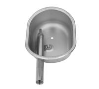 Riuulity Cuenco Automático de Agua Potable, Comedero de Agua para Ganado, Cuenco Automático de para Animales con Orificios Fijos para Cerdos, Cabras, Ovejas, Perros, (Elíptica pequeña, Tamaño:)