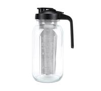 Riuulity de Preparación Fría, Jarra de Vidrio de 64 Oz con Filtro de Malla Fina