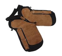 Riuulity Delantal de Cuero para Herrador, Cap Profesional de Fácil Acceso, Protección Mejorada para Herrar Cómodos Caballos, Piel de Vacuno Resistente Al Desgaste 28.7x14.6in