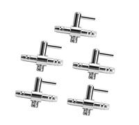 Riuulity Distribuidor de Tubo de Aire de Acero Inoxidable, Válvula de Cabezal único de Control de Bomba de Oxígeno con Flujo de Aire Ajustable, para Acuario de Pecera