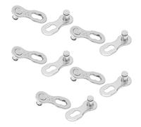 Riuulity Eslabón Perdido de Bicicleta Eslabón de Cadena de Liberación Rápida Resistente a la Corrosión de Acero Inoxidable para Entusiastas del Aire 5 Pares (9 velocidades)