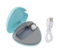 Riuulity Estuche Limpiador Recargable Desinfectante de Cepillo de Dientes Portátil con Alta Tasa de Lavado para Varios Cabezales de Cepillo de Dientes (Blue)