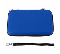 Riuulity Estuche Rígido para 3DS XL Estuche Protector EVA con Correa para la Muñeca 8 Ranuras para Cartuchos de Juego Bolsillo de Malla para New 2DS XL 3DS LL (Blue)