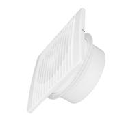 Riuulity Extractor de Pared con Válvula de Retención para Uso en Cocina y | Ventilador de Ventilación de 7 Aspas, Resistente Al Agua IPX2, Poco Ruido, Diseño Antirreflujo para Humo y Polvo, Motor de