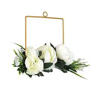 Riuulity Flores de Simulación Elegantes Coronas de Boda para Fondo de Fotografía de Boda Interior/Exterior 6,3 Oz
