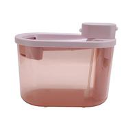 Riuulity Fuente de Agua de Gato Automática Carga INNERALES COMPRESA Circulación Frescura Dispensación de Agua para Gatos Diseño Compacto Diseño Pet BELIDO para CASA para CASA (Pink)