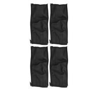 Riuulity Funda Universal para Manija de Cochecito, Cremallera de Fácil Instalación, Protección Completa para Cochecitos de bebé, Cuero PU, 4 Uds. (BLACK)