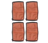 Riuulity Funda Universal para Manija de Cochecito, Cremallera de Fácil Instalación, Protección Completa para Cochecitos de bebé, Cuero PU, 4 Uds. (BROWN)