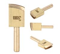 Riuulity Herramienta de Artesanía de Cuero de Latón de Alta Calidad Soldadura de Prensa de Borde de Línea de 1~9 Mm para Bordes Curvos o Planos 9 Piezas Latón Amarillo 1,0-,0 Mm para Proyectos de