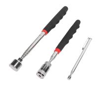 Riuulity Herramienta de Recogida de Imán Extensible Diseño de Luz Barra Magnética Telescópica para Artículos de Metal Uso Nocturno Agarrador Conveniente para Talleres en el Hogar