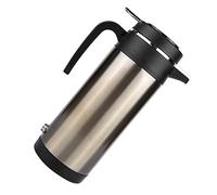 Riuulity Hervidor Eléctrico de Acero Inoxidable para Termos de Viaje en Coche, 1000ML, 12V/24V, Luz Indicadora de Agua Hervida Segura para Viaje por Carretera (12V)