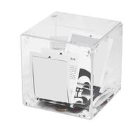 Riuulity Hucha de Acrílico, Caja de Ahorro de Dinero Que No Se Puede Abrir con Diseño Altamente Transparente para Adultos y Niños, 4,72x4,72x4,72 Pulgadas, Personal de Bricolaje