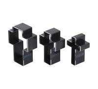Riuulity Impacto Resistente a la Forma Cruda Líder Hueco, Simplemente Creación de Artesanía de Forma Cruzada, 3 Piezas de Corte de Boquilla para Trabajadores de Cuero