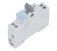 Riuulity Interruptor de Circuito de Interruptor de Potencia Dual 63A 1P Monte de Riel DIN MTS para Hogar RV, Ventana Indicadora Visual para Monitorear el Estado de Extinción