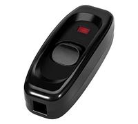 Riuulity Interruptor de Lámpara, Interruptor de Cable de Mesa de Escritorio de Encendido/apagado en Línea con Indicador LED, Adecuado para Lámpara de Mesa, de Espejo, de (BLACK)