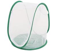 Riuulity Jaula Duradera para Hábitat de Insectos Blancos y Verdes con Conveniente y Buen Flujo de Aire, Adecuada para el Cultivo de Mariposas, Tamaño 12.99x13.19x14.37in