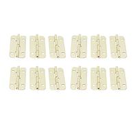 Riuulity Juego de 50 Bisagras de Gabinete de Hierro Vintage, Accesorio de Hardware para Puerta de Casa, Caja de Madera, Bisagra Redondeada Duradera para Cajas de Herramientas y Cajas de Regalo