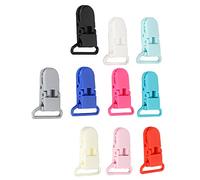 Riuulity Juego de Clips de Eslinga de Pico de Pato con Bloqueo de Colores, 10 Clips de Material de Nailon, Impermeables y Duraderos para Uso en Exteriores, Fácil Conexión a Ganchos, Adecuados para