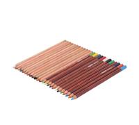 Riuulity Juego de Lápices de Colores Pastel Suaves y Vibrantes, 24 Colores para Dibujar y Mezclar Materiales de Arte que No Se Decoloran