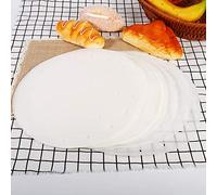 Riuulity Juego de Papel Dim Sum para Vaporizador de bambú, Tapete para de Cocina Antiadherente de 50 Piezas, Tapete para Vaporizador Ecológico a Prueba de Humedad, 3 Tamaños (10 pulgadas)