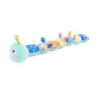 Riuulity Juguete para Teether Infantil, Juguete de Pelaje con Gráfico de, Juguete Califuncional Calfuncional, Lavable a Máquina, Estimulación Visual y Táctil (Azul del lago)