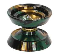 Riuulity Juguete YoYo Que No Responde de Aleación de Aluminio de Alto Rendimiento para Desarrollar Habilidades de Coordinación y Comunicación (Oro Negro)