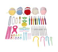 Riuulity Kit de Hilo de Ganchillo de Colores Surtidos, Juego de Ganchos para Superficie Suavizante, para Amantes del Tejido
