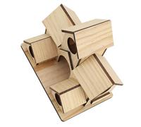 Riuulity Kit de Pintura de Pajarera de Madera para Bricolaje, Hogar Cálido para su Mascota, Pajarera Colgante Artística sin Terminar, Mini Casa Alimentadora de 1 Pieza