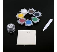 Riuulity Kit de Reparación de Cuero, Relleno de Grietas de Vinilo, Herramienta de Reparación de Sofás para Asientos de Automóviles, Líquido sin Calor, con Colores Mezclables y Papel de