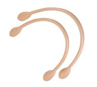 Riuulity Las Correas de la Bolsa Manejan Cuero de para Accesorios para Manos de Bricolaje, Rendimiento Duradero, 2 Pcs Beige Amarillo Marrón Negro (Cuero sintético Beige)