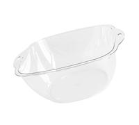 Riuulity Lavabo Transparente de Fácil Agarre para Lavar la Cara, Elegante Lavabo con Dos Asas para el Hogar, 600,00g (S)