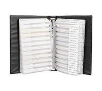 Riuulity Libro de Muestras de Capacitancia Kit Surtido de Cerámica Portátil Eficiente para Placas de Prueba 92 Tipos 0805 Diseño Compacto para Varios Usuarios Electrónicos y Fácil de Transportar