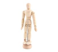 Riuulity Maniquí Masculino de Madera, Modelo de Exhibición para Dibujo, Figura de Boceto Articulada para Artistas y Accesorios de Fotografía
