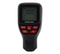 Riuulity Medidor de Espesor de Pintura Medidor de Espesor Portátil de Múltiples Aplicaciones para Evaluación de Película de Pintura Antideslizante Trabajo Al Aire Libre (BLACK)