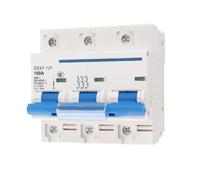 Riuulity Mini Disyuntor 3P de Alta Seguridad 100A Protección contra Sobrecarga para el Hogar y la Industria ABS Material Duradero