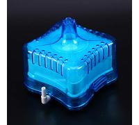 Riuulity Mini Filtro Bioquímico Neumático para Acuario, Filtro de Carbón Activado sin Electricidad, Fácil de Limpiar, para Peceras Pequeñas, Azul