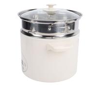 Riuulity Mini Olla Caliente Eléctrica de 2,5 L, Olla Antiadherente para Fideos, Pasta, Sopa, Uso en Cocina con Cesta de, Material ABS (Enchufe de la UE)