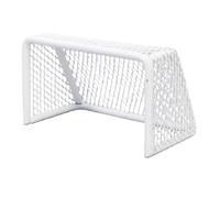Riuulity Mini Portería de Fútbol, Portería de Fútbol en Miniatura, Modelo de de, Marco de Acero Blanco para Casa de Muñecas, Acuario, Bricolaje, 11x6x6,5 Cm (White)