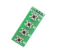 Riuulity Módulo con Interruptor de Botón de 4 Botones para la Placa de Pan para AVR STM32 Arm PIC C51 NRF24LE1 Módulo de Llave de Cátodo Común para Aficionados y Hogar