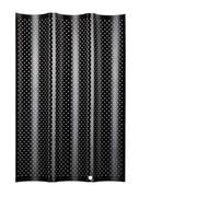 Riuulity Molde para de Molde para Hornear Pan Francés con Revestimiento Antiadherente para Hornear 3 Panes para Tostadas Crujientes Perfecto para Panaderos Material: Acero Al Carbono Color: Negro