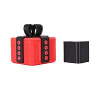 Riuulity Molesta Caja de Regalo Impresa en 3D, Desafío Sorpresa para Regalo, Almacene Joyas en Efectivo de Forma Segura, Experiencia única para Amigos o Familiares (negro rojo)