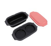 Riuulity Olla para Huevos para Microondas y Sartén para Parrilla, Juego Multifuncional para Hacer Desayuno, Parrilla Antiadherente para Tocino con Diseño Portátil para Cocinar Rápidamente
