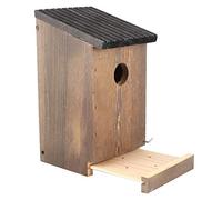 Riuulity Pajarera de Madera, Caja Nido para Pájaros para Jardín Al Aire Libre, Magnífico Accesorio de Jardín Que Proporciona Refugios Seguros para la Decoración del Hogar de los Pájaros