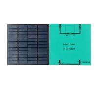 Riuulity Panel Solar de 3W 12V con 18,6% de Alta Eficiencia, Impermeable, Panel Solar de Bricolaje para Teléfono Inteligente y Ventilador Pequeño, Portátil, Cargador S