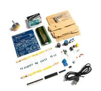 Riuulity Pantalla LCD Medidor de Medición de Capacitancia Conjunto de Práctica de Soldadura para Comprender los Principios de Frecuencia e Inductancia Carcasa de 1,10 Pulgadas (Kit de electrónica de