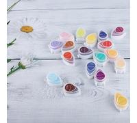 Riuulity Paquete de 40 Sellos de Almohadilla de Tinta para Manualidades, Tinta Multicolor de Tacto Suave para Escritura de Cartas, Decoración de Bodas y Proyectos de Arte