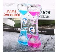 Riuulity Patrón de Corazón Mágico -Operador de Natación de Vidrio para Gestión del Tiempo Pink + Red, 5.3 * 3.5 Pulgadas (Azul + Pink: Dolfín único)