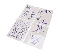 Riuulity Pegatinas de Arte Corporal para Cosplay, Diseño Inspirado en Anime, Resistente Al Agua, Fácil Transferencia, Colores Vibrantes que Duran de 3 a 5 Días, Cambiables, Conciertos,