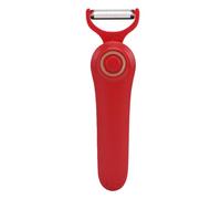 Riuulity Pelador Eléctrico 3 en 1, Pelador Automático Recargable de Mano con 3 Cabezales de Acero Inoxidable para Patatas, Manzanas, Pepinos, Peras y Verduras